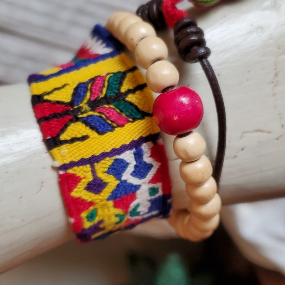 Stunning handmade wrap bracelet